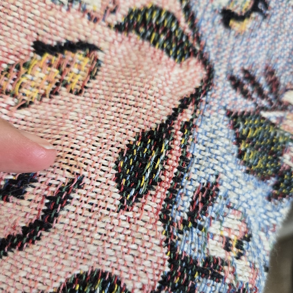 VTG Painted Pony Spring Floral Easter Nest Bumblebee Blazer Tapestry Jacket M - Picture 5 of 14